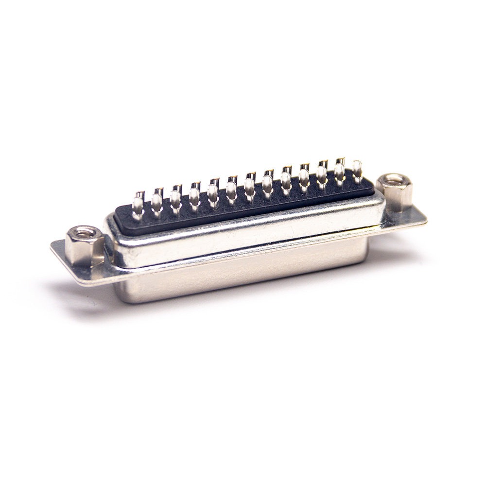 レンホーテック D-sub DB25 メスコネクタ ケーブルタイプ ソルダーカップ 2.77mmピッチ スクリューロック