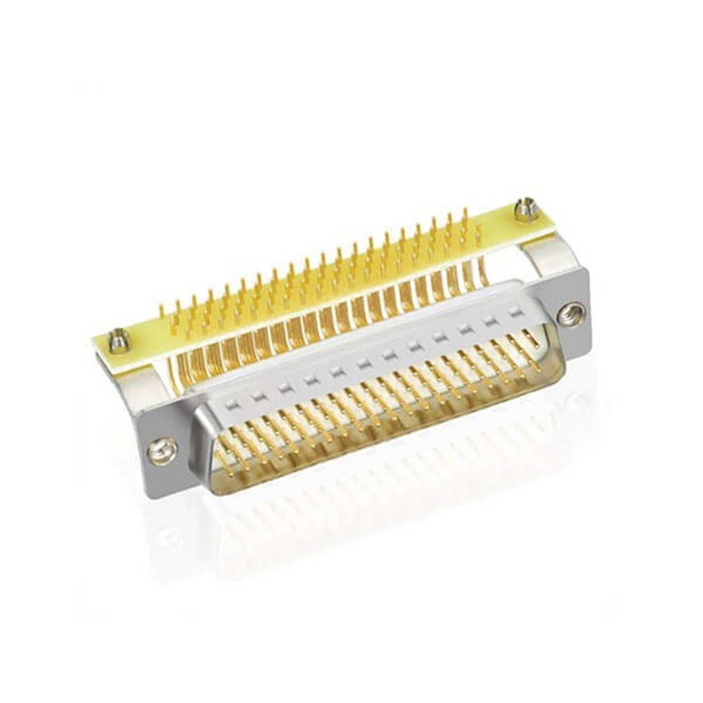 Renhotec 78 ピン D-sub オス直角コネクタ、PCB マウント用、スルーホール、2.29mm ピッチ