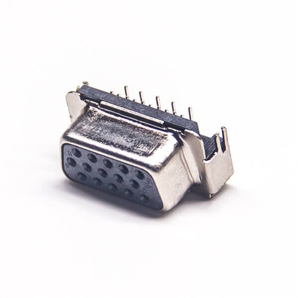Renhotec D-sub HD15 直角メスコネクタ、PCB マウント、スルーホール、2.29mm ピッチ