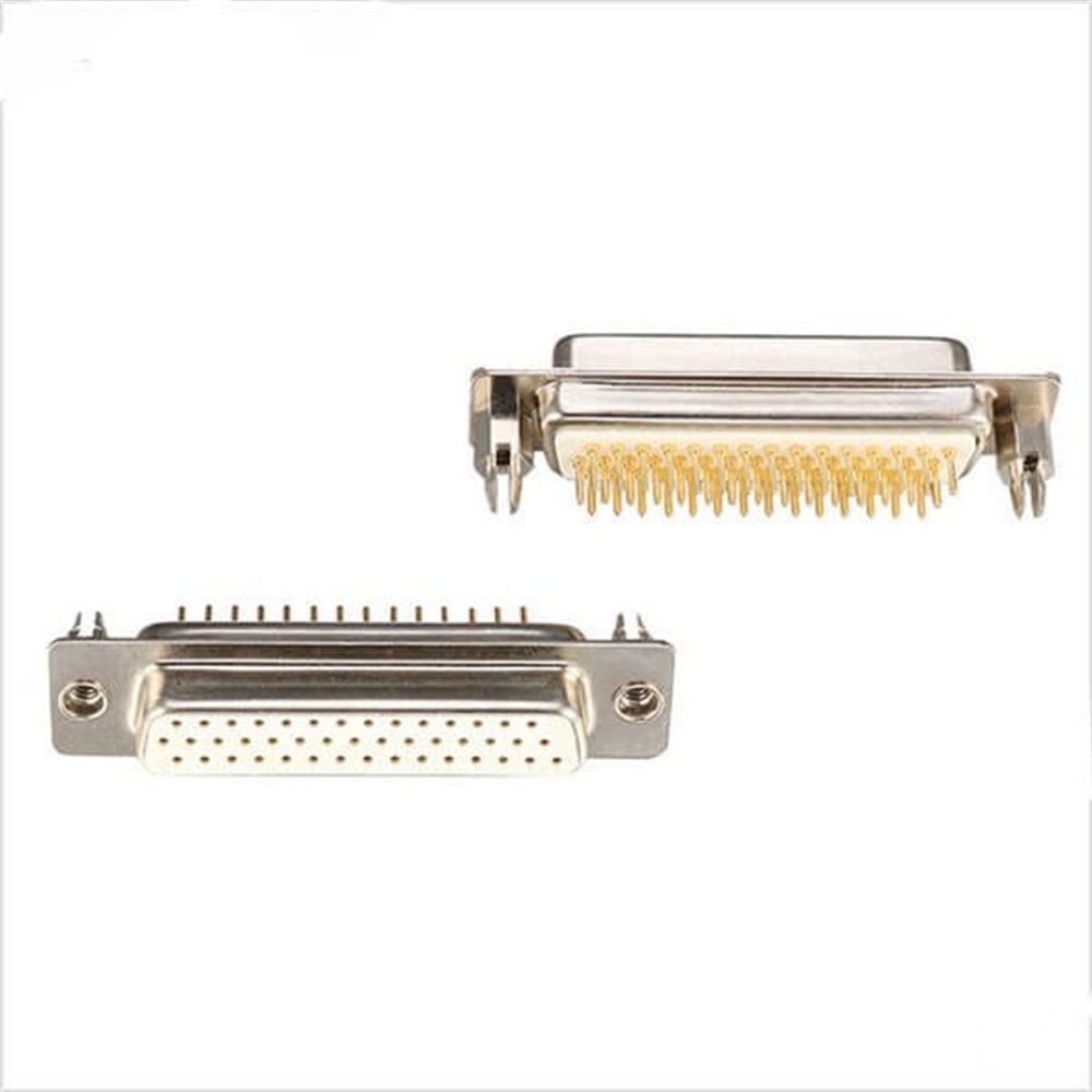 Renhotec 44-poliger D-Sub-Buchsenstecker für Leiterplattenmontage, Durchgangsloch, bearbeitete Kontakte, 2,29 mm Rastermaß