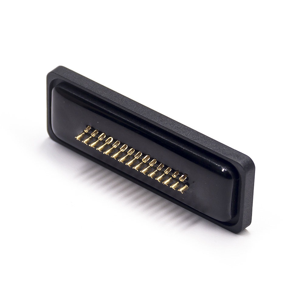 Renhotec Wasserdichter 44-poliger D-Sub-Buchsenstecker mit hoher Dichte für Kabel, Lötkelch, bearbeitete Kontakte, 2,29 mm Rastermaß, IP67