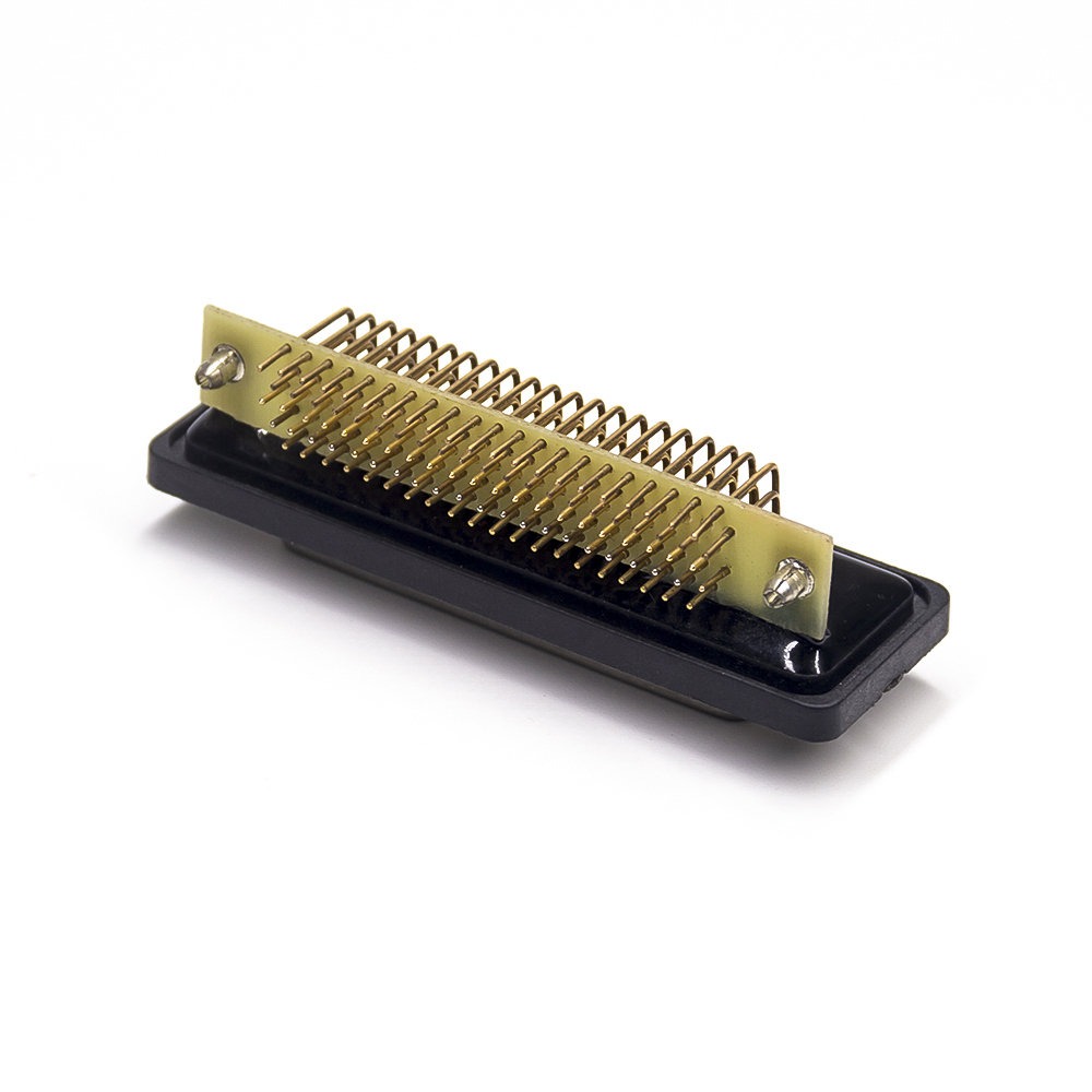 Renhotec 防水 104 ピン D-sub オス高密度コネクタ PCB マウント用、スルーホール、機械加工コンタクトコンタクト、2.29mm ピッチ、IP67